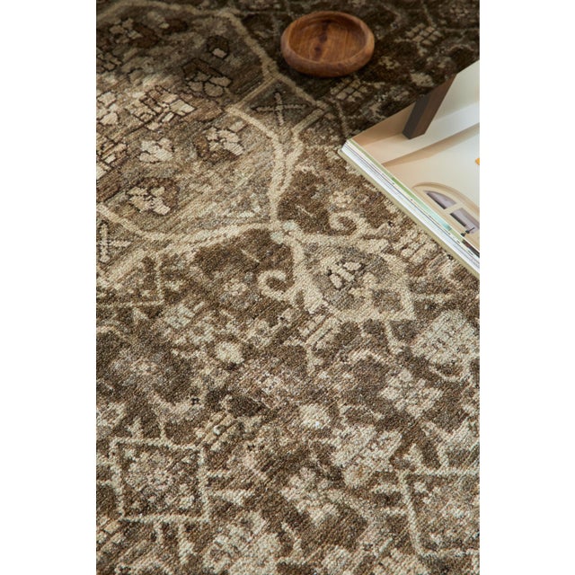 Antique Malayer Scatter Rug | Neriah For Sale - Image 4 of 7