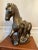Chinese Large Chinese Horse Statue in Tang Dynasty Style, Bronze Painted Plaster Statue 1980s For Sale - Image 3 of 12