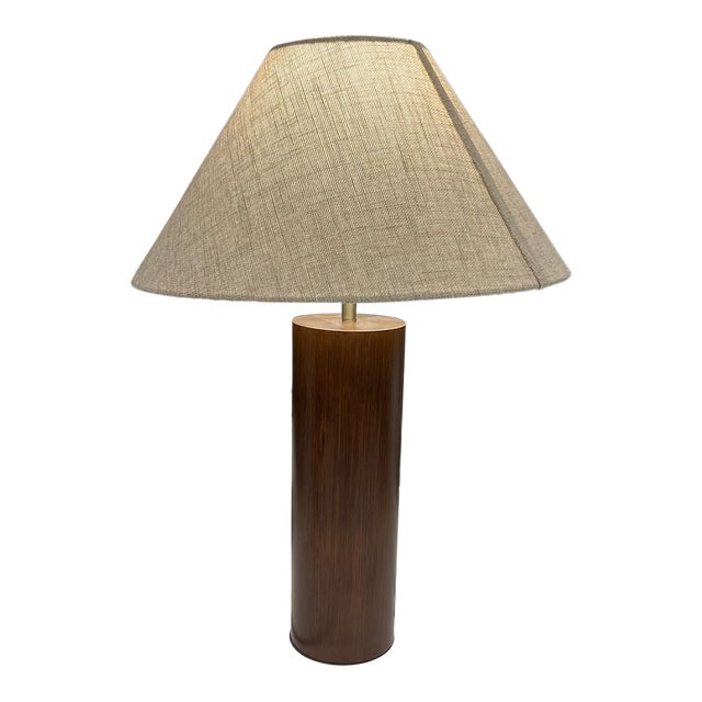 Pottery Barn Walnut Table Lamp For Sale