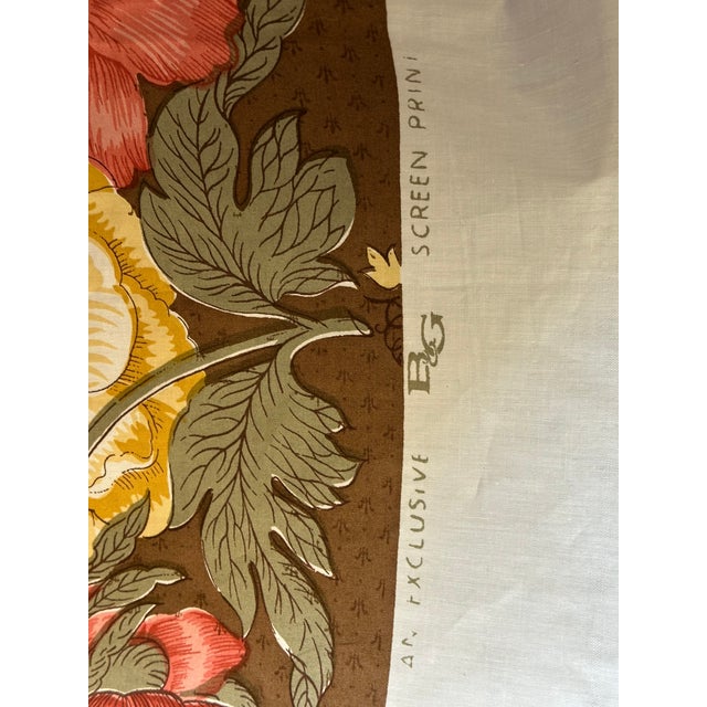 Pink Vintage 1980s Floral Chintz Fabric For Sale - Image 8 of 13