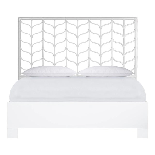 Ivy Platform Bed Queen, White For Sale