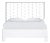 Ivy Platform Bed Queen, White For Sale