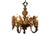 Metal Brass Grapevine Chandelier For Sale - Image 7 of 7