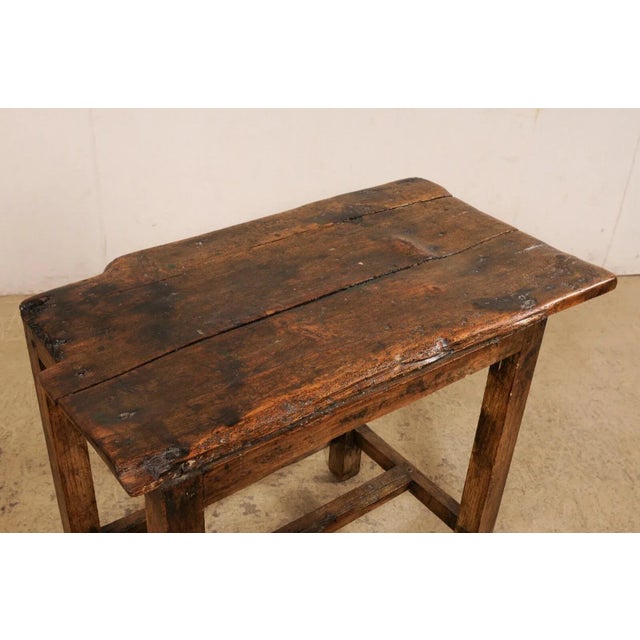 18th Century Spanish Rustic Wooden Accent Table For Sale - Image 10 of 11