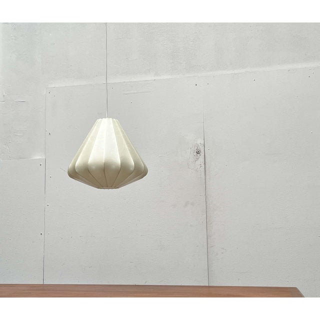 Mid-Century Modern Cocoon Pendant Lamp by Friedel Wauer for Goldkant Leuchten, Germany, 1960s For Sale - Image 16 of 18