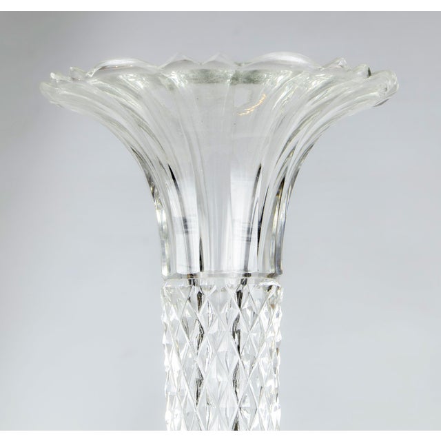 Christofle Late 19th Century Silvered Epergnes With Cut Glass Bowls and Tops by Christofle - a Pair For Sale - Image 4 of 9