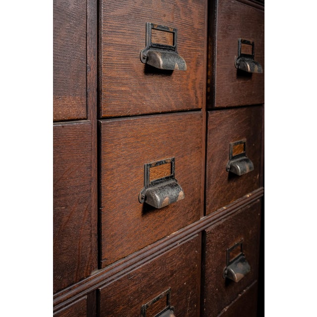 1920s 1920s Antique Japanned Copper 18 Drawer Apothecary For Sale - Image 5 of 6