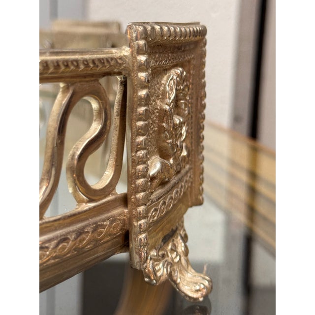 Castilian Silver Plate Mirrored Three Piece Centerpiece Display, Vintage For Sale - Image 9 of 12