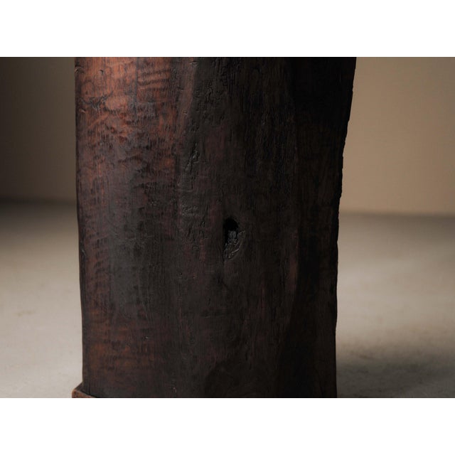 19th Century Primitive Tree Trunk Cabinet in Chestnut, France For Sale - Image 17 of 18