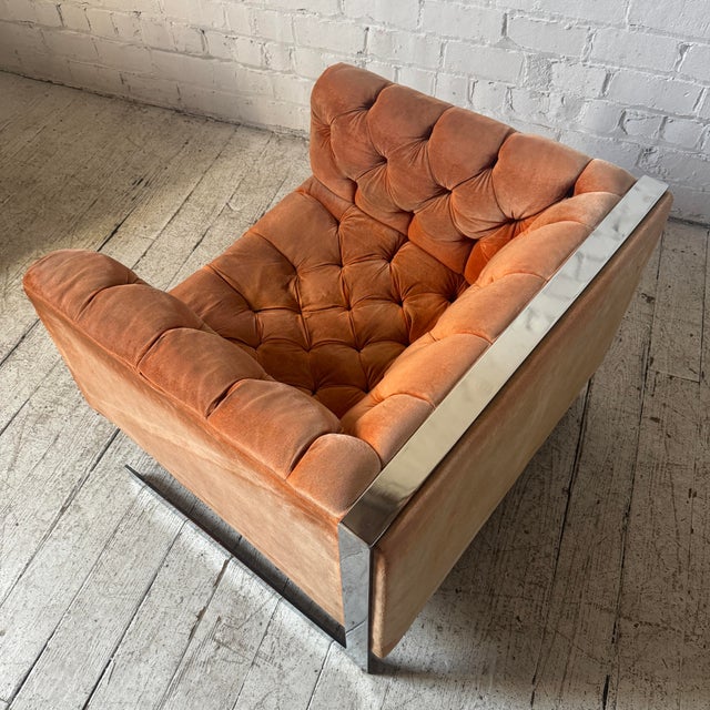 Mid-Century Modern Milo Baughman Cantilever Lounge Chair For Sale - Image 3 of 12