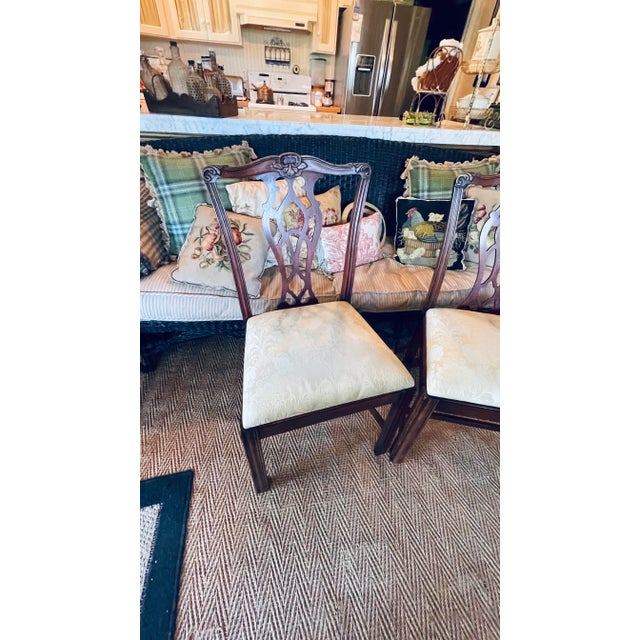 American Vintage Chippendale Side Chairs - A Pair For Sale - Image 3 of 7