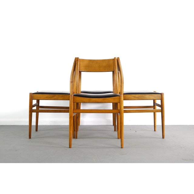 About this Set of 4 Mid Century Danish Modern Contoured Dining Chairs These gorgeous chairs speak for themselves. This set...
