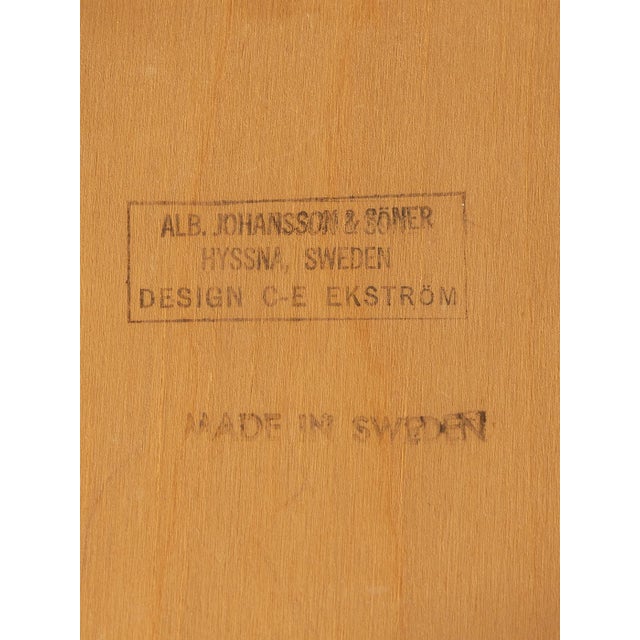 Blue Dining Chairs by Yngve Ekström and Carl Ekström, 1960s, Set of 4 For Sale - Image 8 of 9