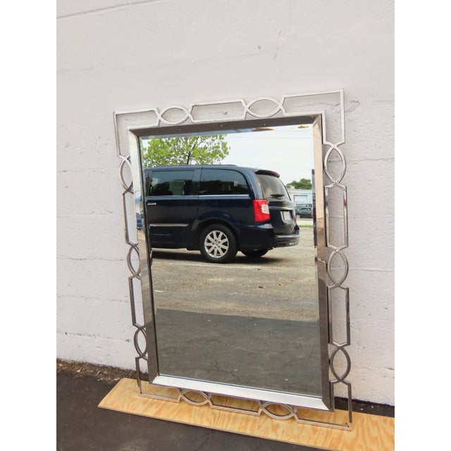 Bernhardt Chrome Mirror Criteria Collection Model No 363 321 Art Deco Style 6589 For Sale - Image 18 of 18