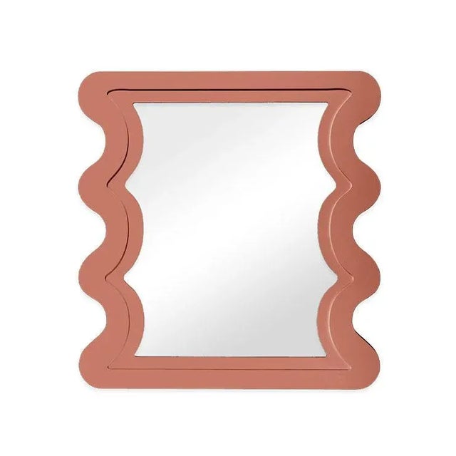 Contemporary Fleur Home Carnival Mystic Rectangle Mirror in Red Earth, 36x48 For Sale - Image 3 of 3