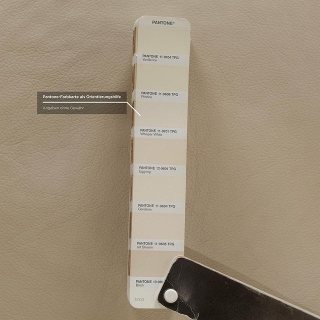 Clou Leather Armchair in Cream from Cor For Sale - Image 9 of 14