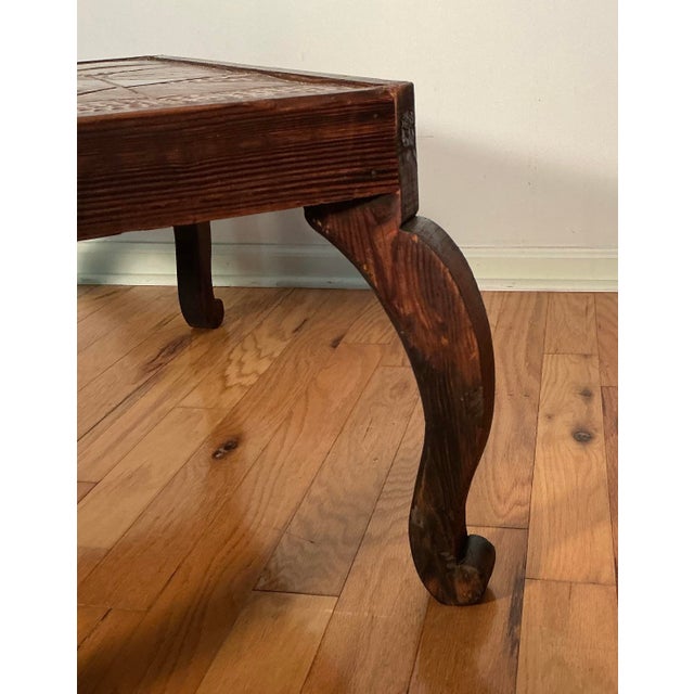 Vintage Mid-Century Ceramic Tile Top Table, Circa 1960s-70s For Sale - Image 11 of 12