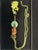 Long Chinese Necklace with Jade Semi-Precious Stones, Bronze and Trimmings by Philippe Ferrandis For Sale - Image 6 of 7