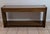 Mid-Century Modern Vintage Mid Century Modern Wood Cane & Glass Top Sofa/Console Table For Sale - Image 3 of 11