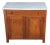 Antique American Victorian Oak & Marble Washstand Bedside Table Vanity Cabinet For Sale