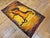 Vintage Mid-Century Handwoven Wool Tapestry, Galloping Horse Design, Yellow & Brown, 38” X 68” For Sale - Image 10 of 11