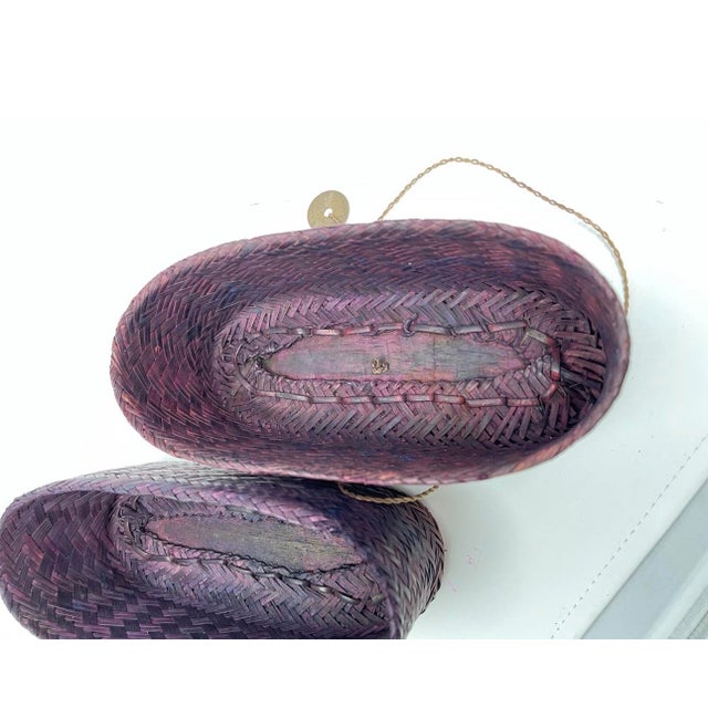 Vintage Southeast Asia Tobacco Storage Basket. For Sale - Image 9 of 10
