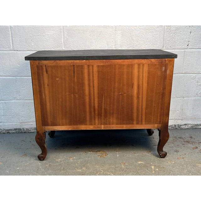 Wood Ornamental Antique Dresser With Slate Top For Sale - Image 7 of 7