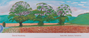 Autumn in Thixendale Poster after David Hockney