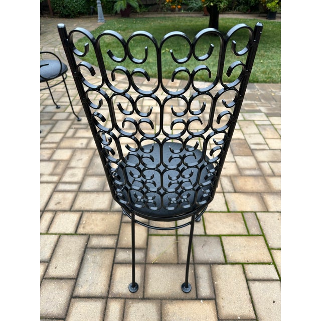 Metal 1960’s Arthur Umanoff Grenada Style Chairs- Set of 4 For Sale - Image 7 of 12