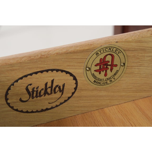 Stickley Mission Oak Flip Top Harvest Console Table For Sale - Image 15 of 18
