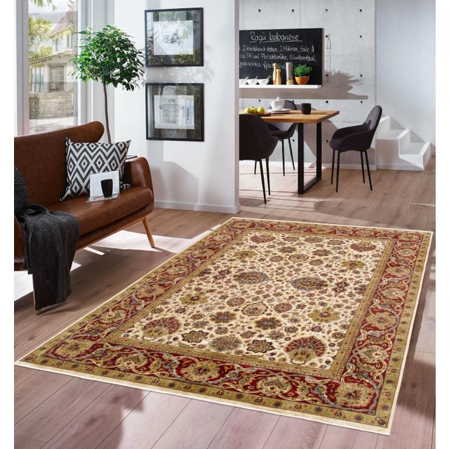 Pasargad Home Tabriz Lamb's Wool Area Rug, 9' 0" X 11' 9", Ivory For Sale In New York - Image 6 of 7