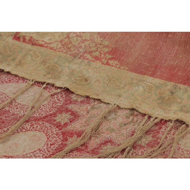 Rug & Kilim Vintage Turkish Distressed Anatolian Rug With Paisley Medallion - Rug & Kilim For Sale - Image 4 of 9