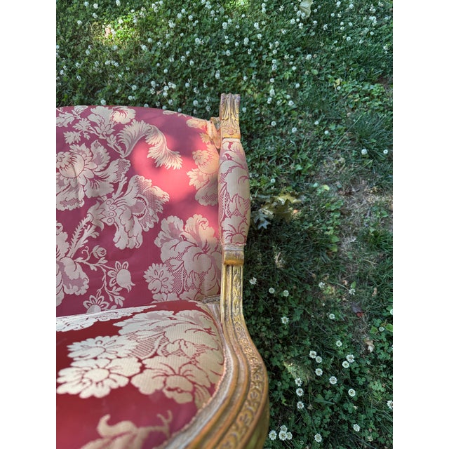 Gilded Louis XVI-Style Armchair For Sale In Nashville - Image 6 of 12