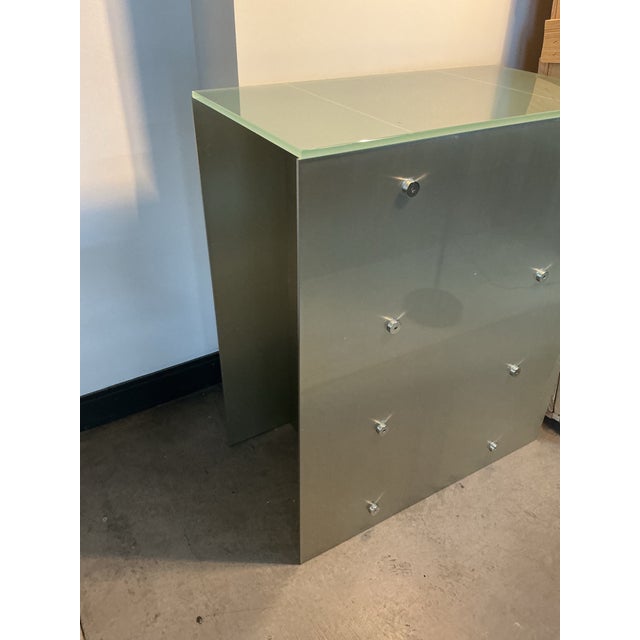 Modern Custom Entry/Side Table For Sale - Image 3 of 6