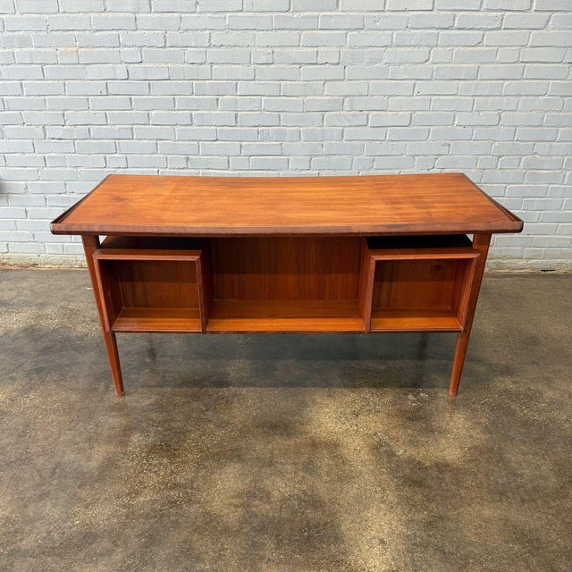 Wood 1960s Teak Executive Desk by Peter Løvig Nielsen For Sale - Image 7 of 12