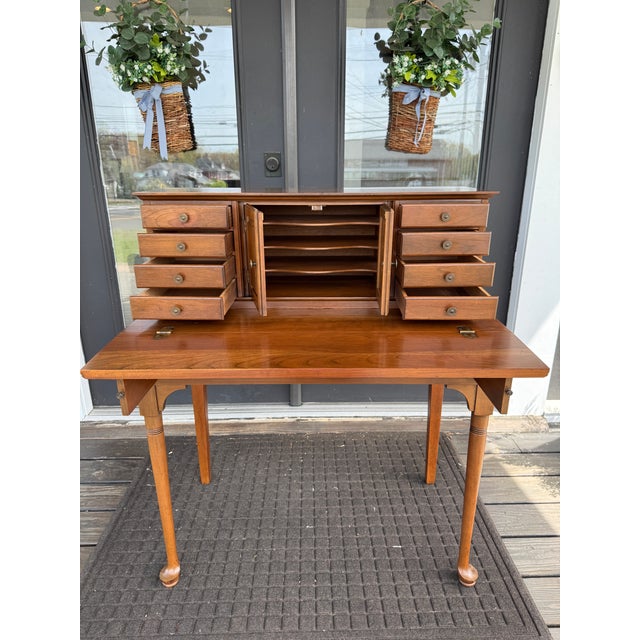 Pennsylvania House Pennsylvania House Flip Top Vintage Desk For Sale - Image 4 of 14