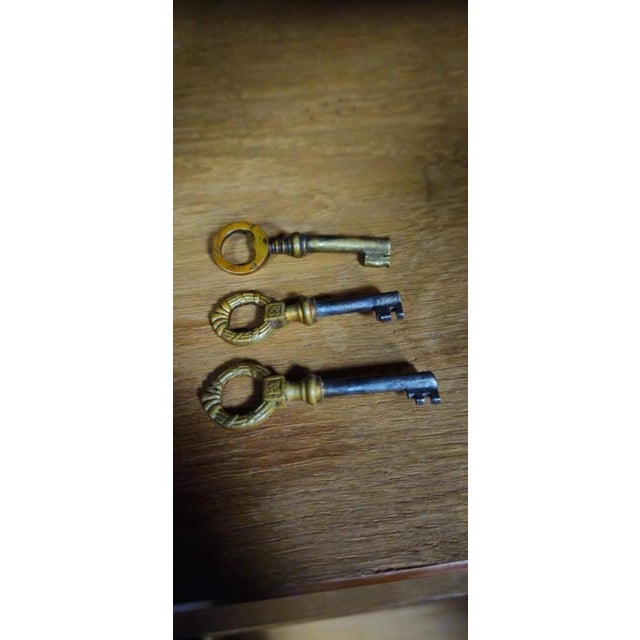 Large Antique Mahogany Wardrobe with Mirror, 1890s For Sale - Image 12 of 15