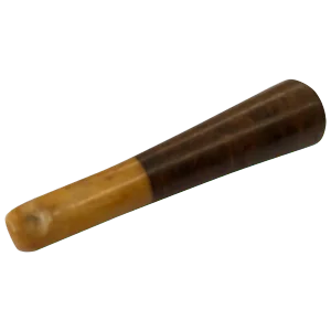 Midcentury Burled Walnut Hand-Carved Cigarette Holder