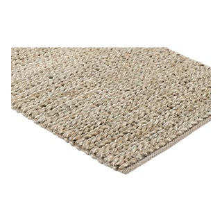 Part & Parcel Goods Jute Weave Rug, 12'x15', Sky Blue For Sale