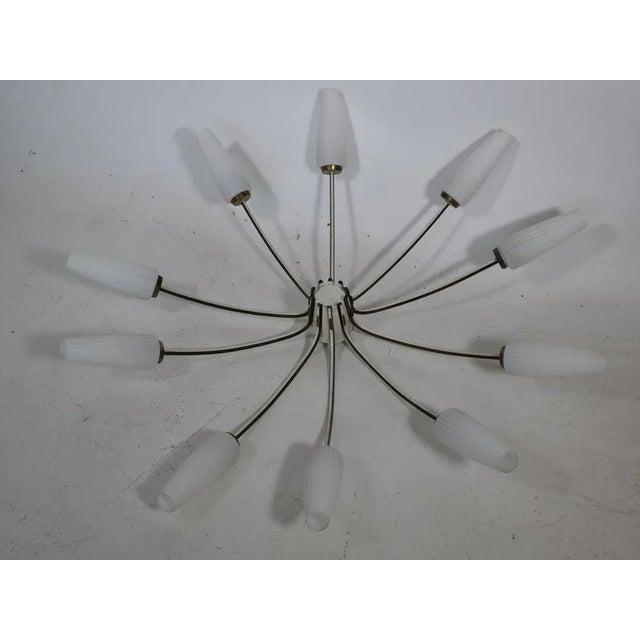 10-Light Spider Sputnik Lamp, 1960s For Sale - Image 12 of 12