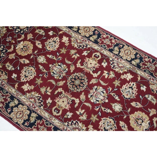 Red Indian Tabriz Runner 2'3'' X 10'0" For Sale - Image 8 of 10
