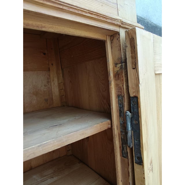 Antique Stripped Fir Wardrobe, 1890s For Sale - Image 11 of 18
