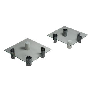 Italian Coffee Table by Giulio Lazzotti for Megeia, 1979, Set of 2 For Sale