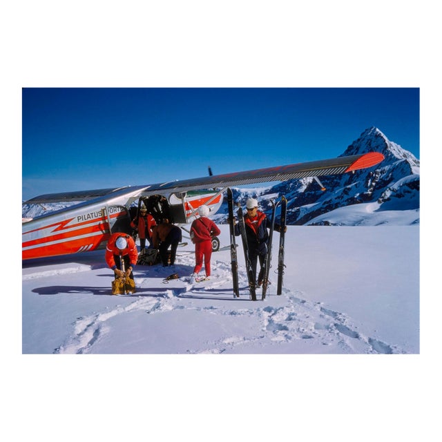Toni Frissell 'Landing at the Haute Route' Archival Pigment Print Framed in White For Sale