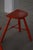 Red Painted Wooden Stools with Splayed Legs, 1950s-1960s, Set of 2 For Sale - Image 12 of 18