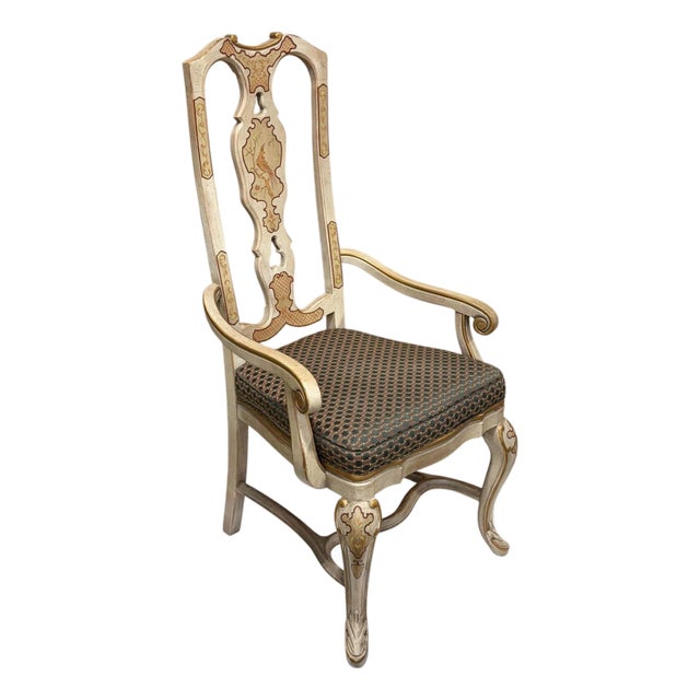 Vintage Drexel Heritage Sketchbook Chinoiserie ArmChair For Sale