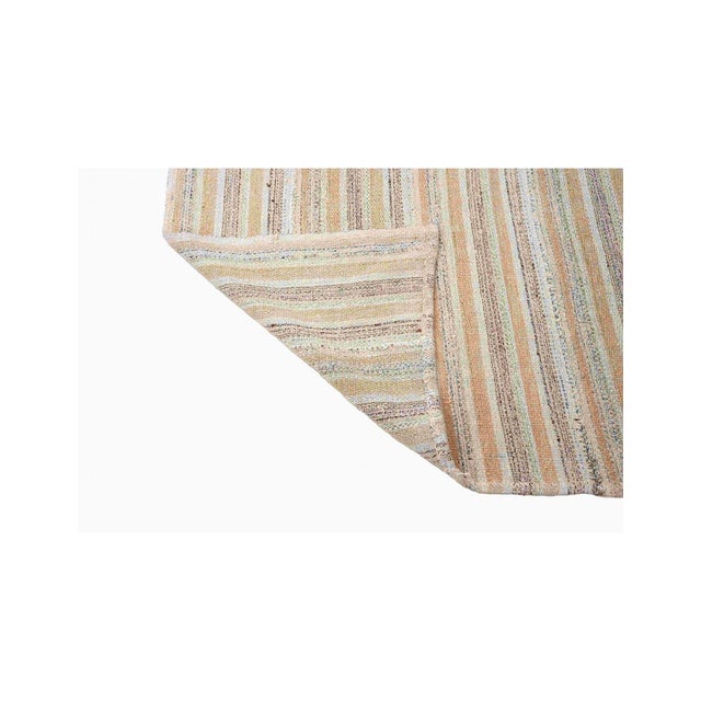 1960s Vintage Decorative Hemp Kilim Rug - 4`11" X 6`11" For Sale - Image 5 of 6