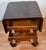 1880s Antique American Empire Crotch Mahogany Pembroke Drop-Leaf Work Table For Sale - Image 12 of 18
