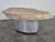Contemporary Coffee Table with Raw Wood Slice Top on Metal Base For Sale - Image 3 of 6