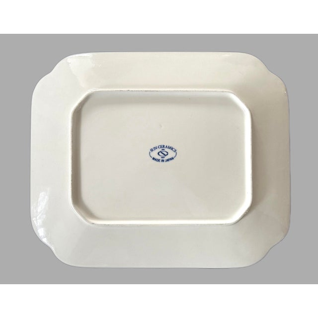 Chinoiserie Ceramic Platter With Koi Fish For Sale - Image 9 of 10